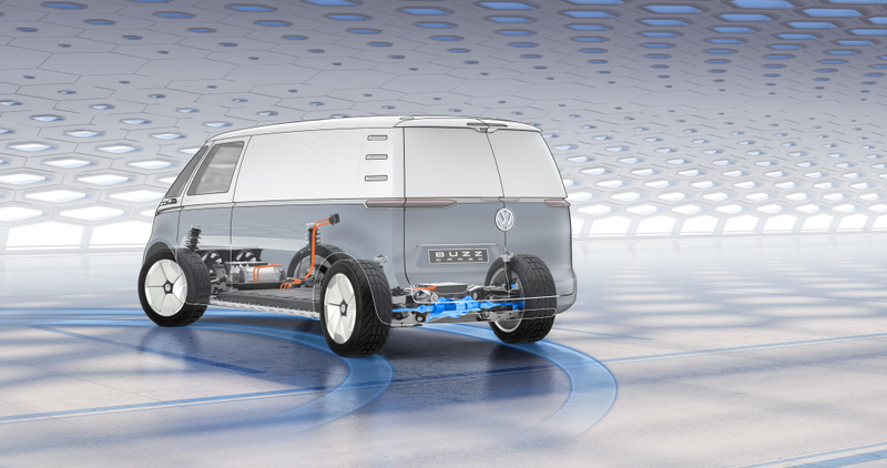 Illustration for article titled The Volkswagen I.D. Buzz Cargo Is the Future of Home Delivery